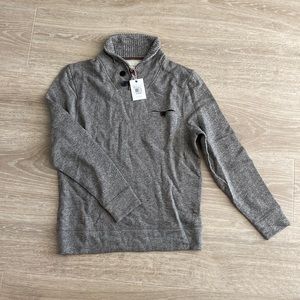 Billy Reid Melange Shiloh Shawl-Collar Pullover